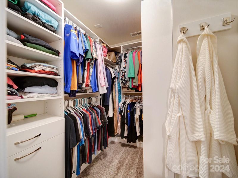 Customed Designed PRIMARY WALK-IN CLOSET.