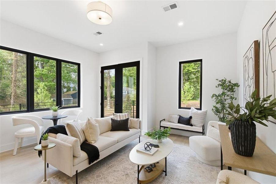 Furnished interior view inside a new home in , Atlanta (Image 5).