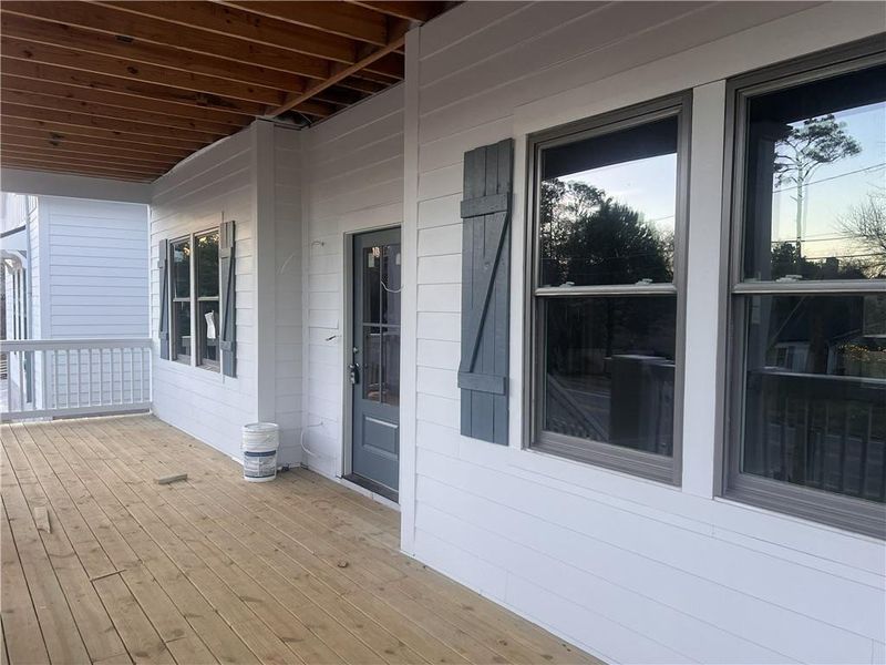 Exterior details and patio area of a home in , Atlanta (Image 14).