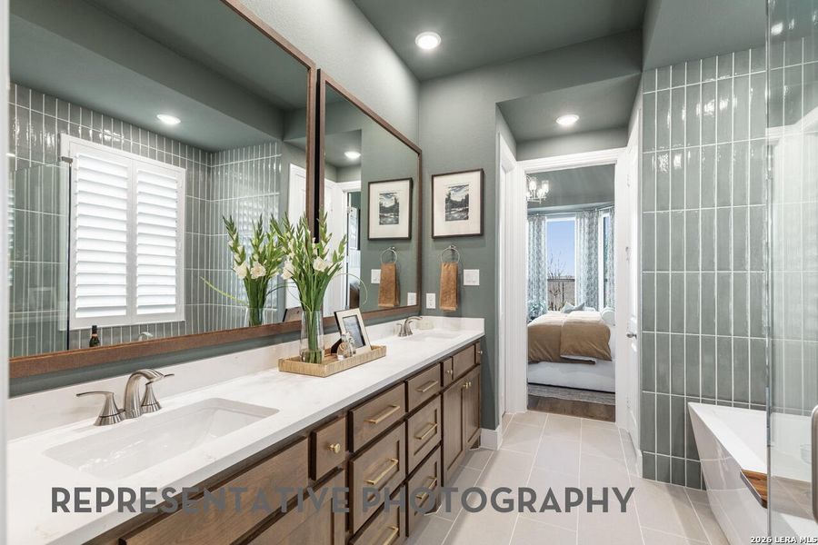 Furnished interior view inside a new home in The Ranches at Creekside, Boerne (Image 22). Furnished interior view inside a new home in The Ranches at Creekside, Boerne (Image 22).