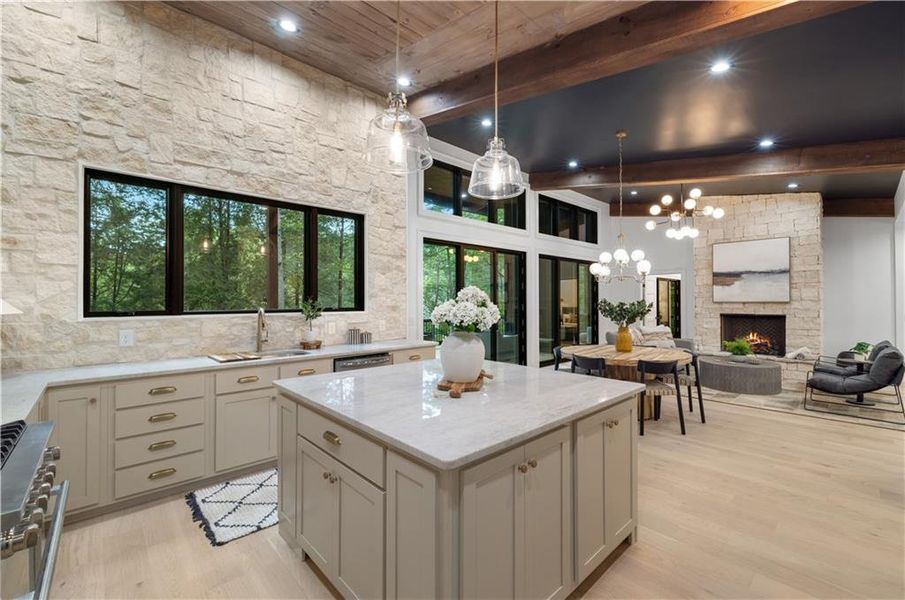 Furnished interior view inside a new home in , Cherry Log (Image 34).