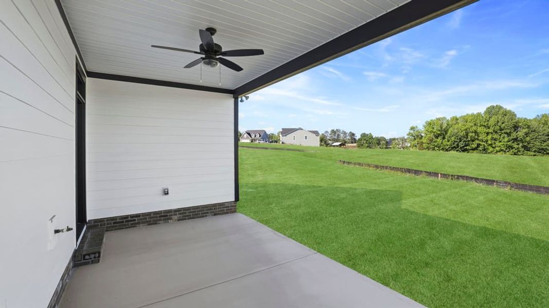 Exterior details and patio area of a home in Rutledge Estates, Woodruff (Image 4). Exterior details and patio area of a home in Rutledge Estates, Woodruff (Image 4).