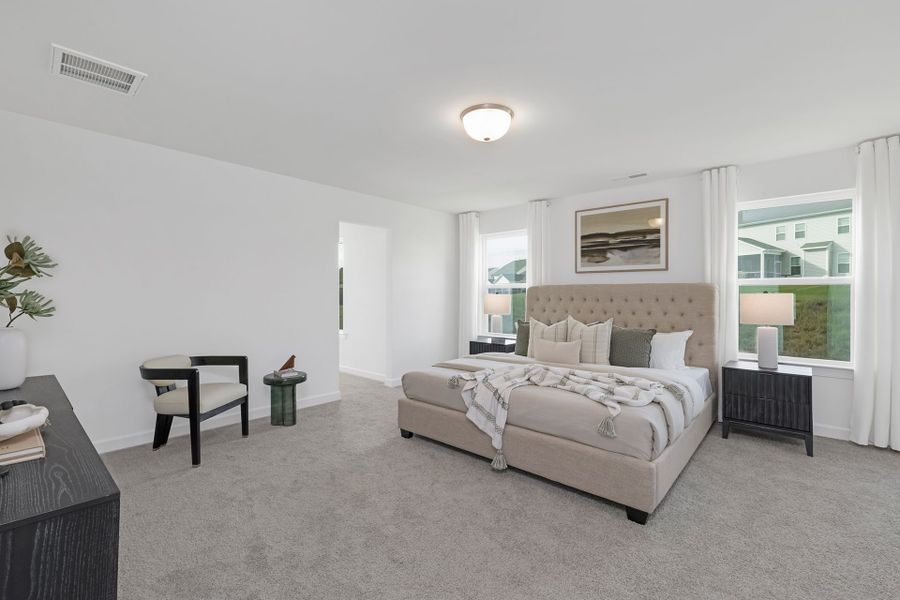Furnished interior view inside a new home in Copper Ridge at Flowers Plantation, Clayton (Image 17).