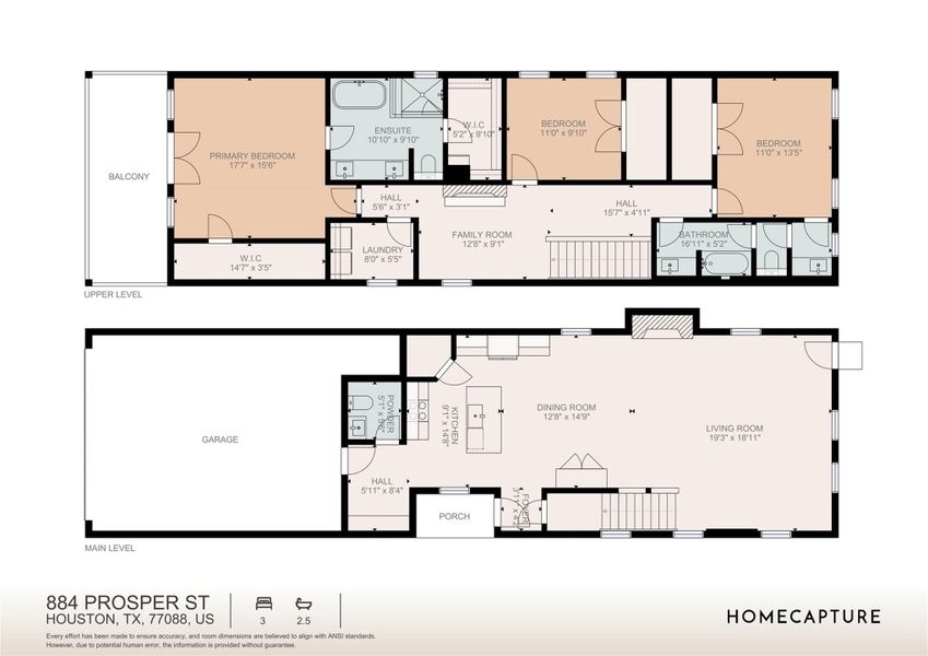 2D floor plan layout of this home in , Houston, TX (Image 4).