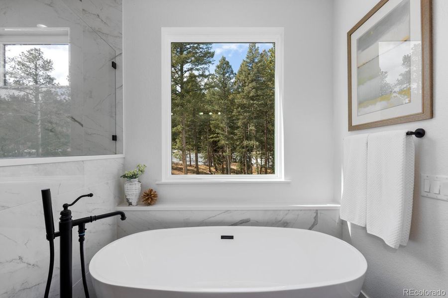 SOaking tub with views