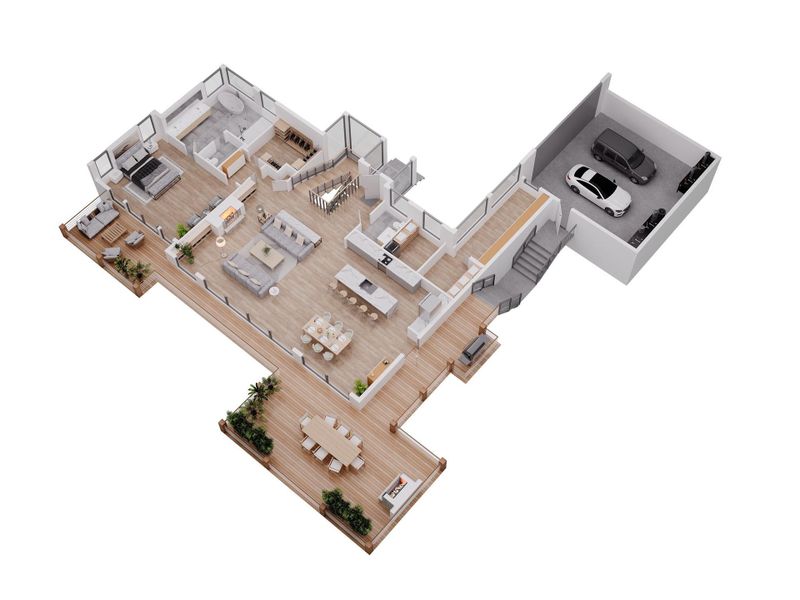 Main floor 3D floor Plan Main floor 3D floor Plan