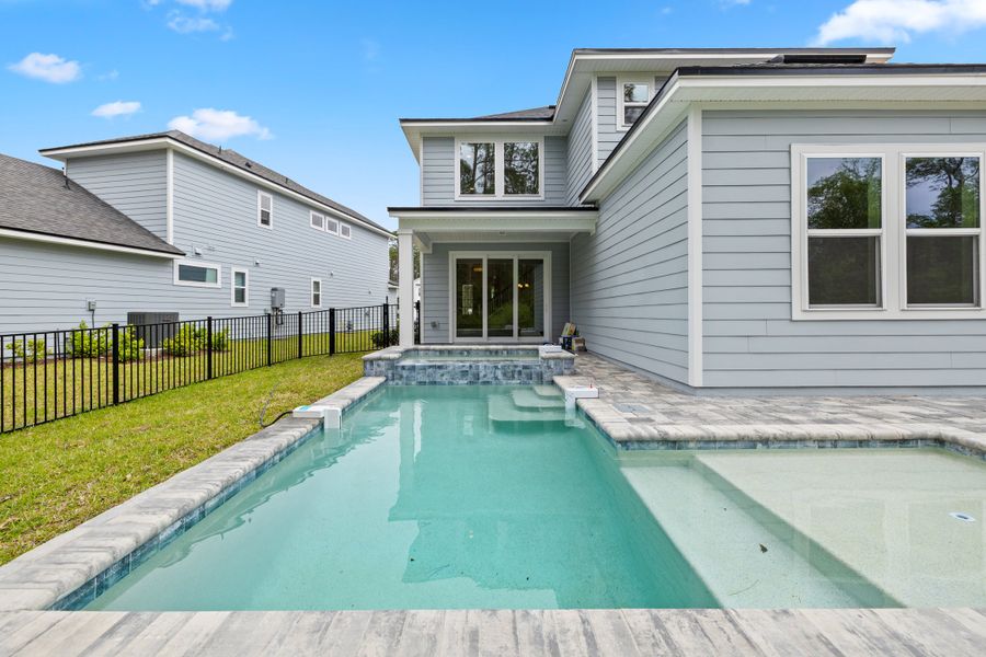 Representative exterior details of a home built from the Palmetto by Riverside Homes in Mariposa at EverRange 40' Series, Jacksonville (Image 54).