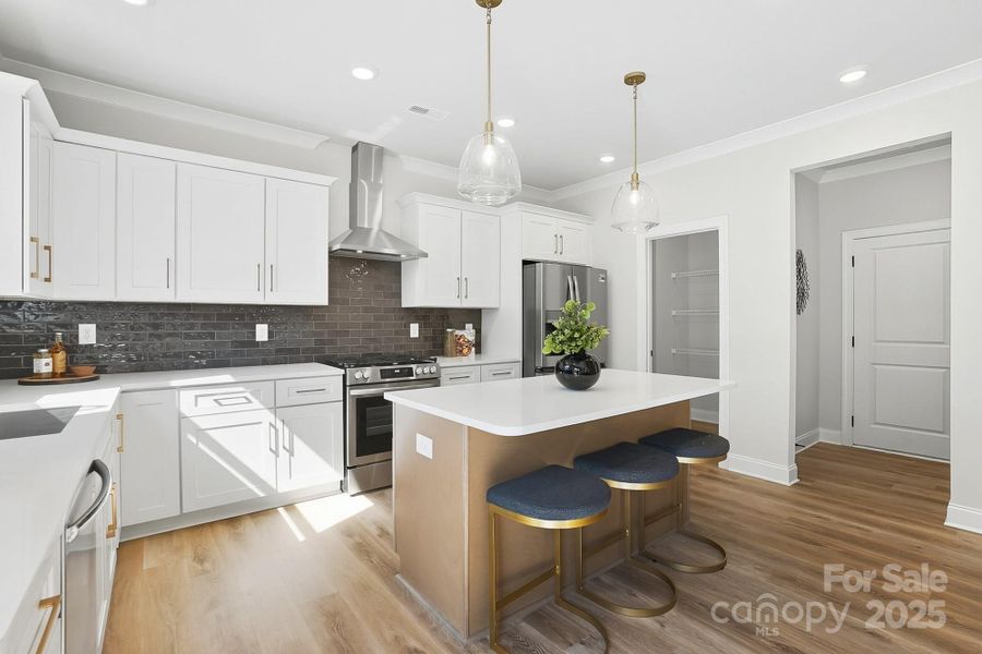 Furnished interior view inside a new home in , Charlotte (Image 17).