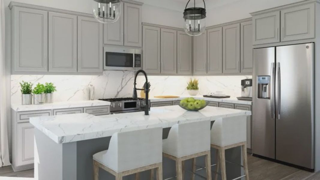 Furnished interior view inside a new home in Uptown Celina, Celina (Image 4).