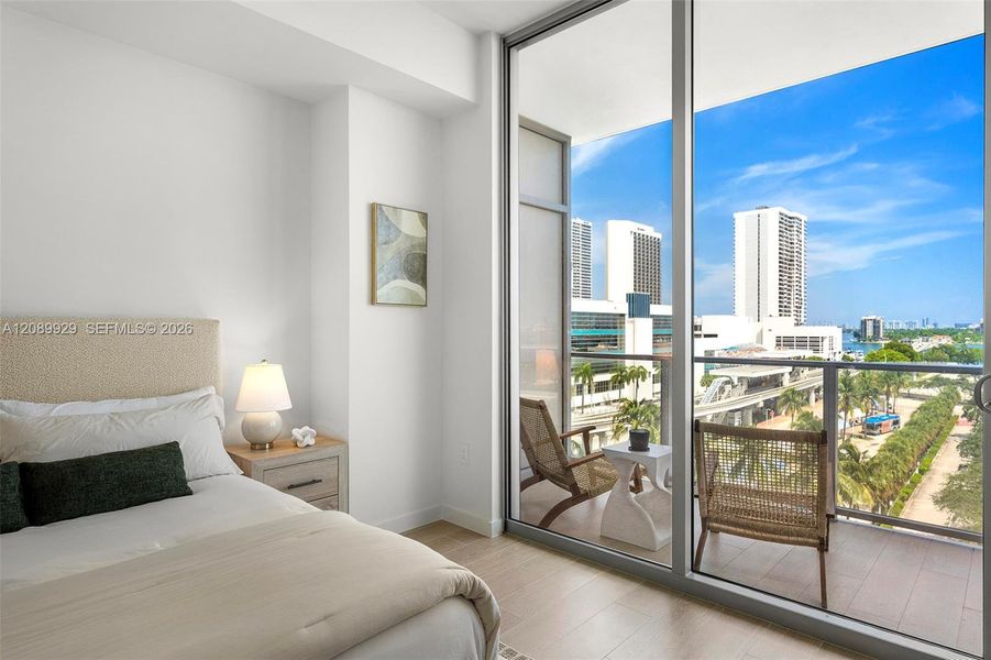 Furnished interior view inside a new home in , Miami (Image 16).