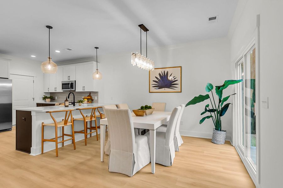 Furnished interior view inside a new home in , Charleston (Image 10).