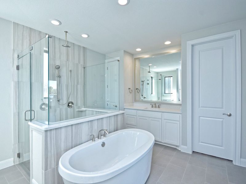 Representative furnished interior of a home built from the San Simeon I by Giddens Homes in Clearwater Ranch, Liberty Hill (Image 325).