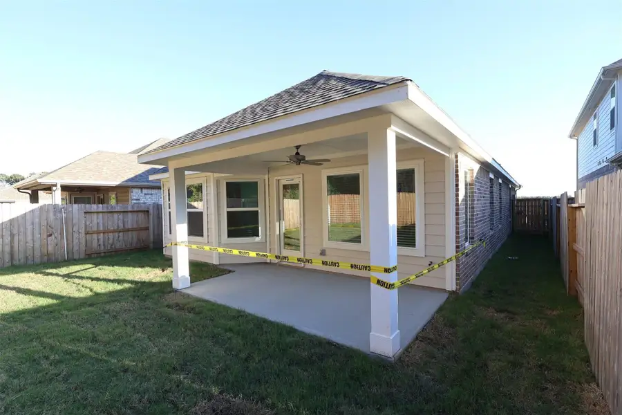 Exterior details and patio area of a home in Sorella, Tomball (Image 4). Exterior details and patio area of a home in Sorella, Tomball (Image 4).