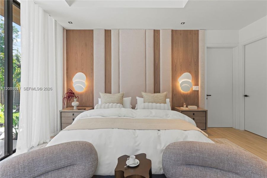 Furnished interior view inside a new home in , Miami (Image 39).