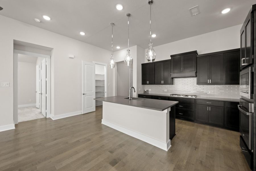 Furnished interior view inside a new home in Discovery Collection at Bridgewater, Midlothian (Image 7).