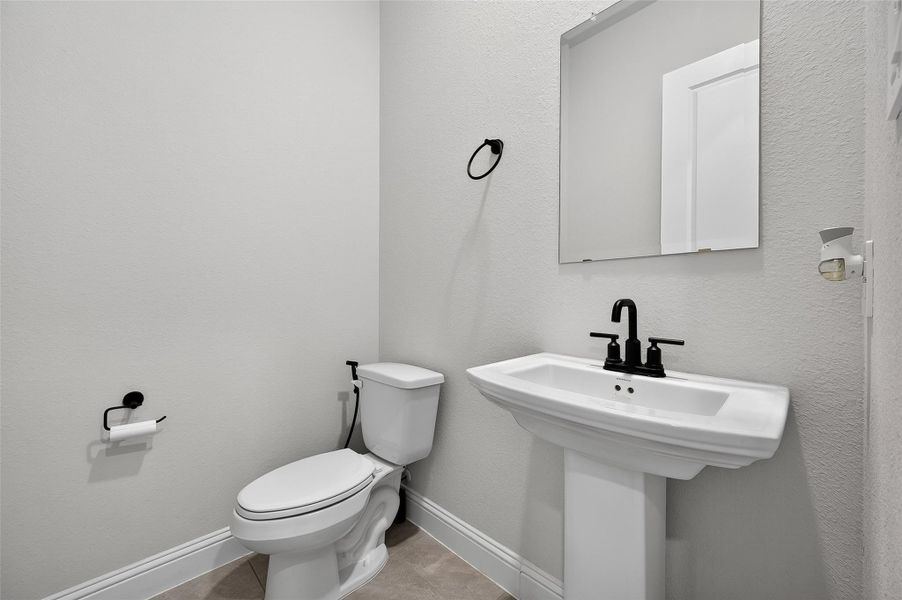 Half bathroom down stairs