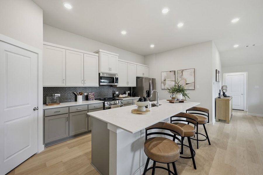Representative furnished interior of a home built from the The Albany by Lillian Custom Homes in Tabor Ranch, Ponder (Image 13).