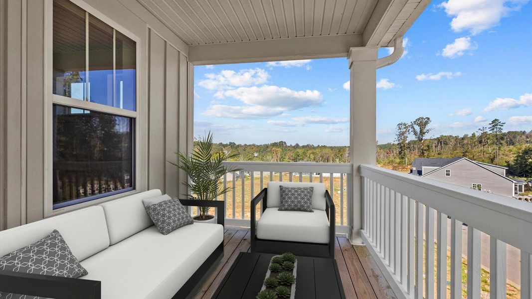 Exterior details and patio area of a home in Pleasant Falls, Moore (Image 2). Exterior details and patio area of a home in Pleasant Falls, Moore (Image 2).