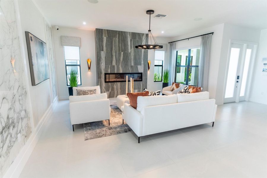 Furnished interior view inside a new home in , Palm Beach Gardens (Image 16).