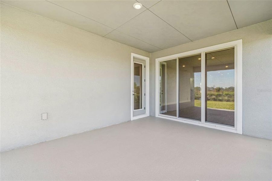 Exterior details and patio area of a home in Chapel Crossings - Garden Series, Wesley Chapel (Image 23). Exterior details and patio area of a home in Chapel Crossings - Garden Series, Wesley Chapel (Image 23).