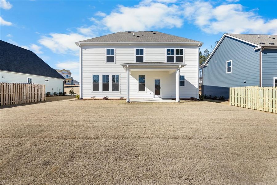 Exterior details and patio area of a home in Tillery Park, Grovetown (Image 4).