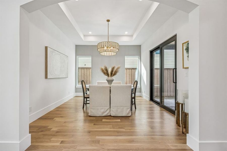 Furnished interior view inside a new home in , Dallas (Image 33).