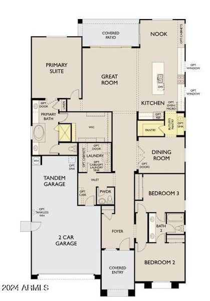 Left garage Topaz 459 Floorplan