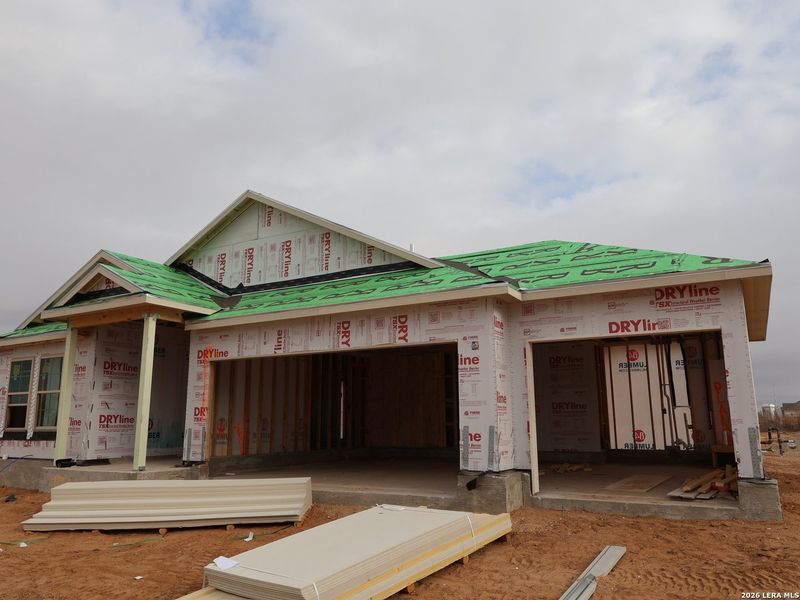 In-progress construction of a new home in Hickory Ridge, Elmendorf, TX (Image 21).