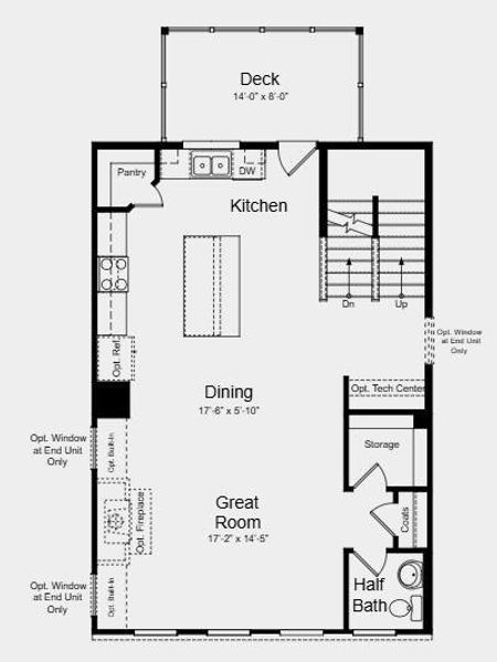 2D floor plan layout of this home in Chandler Run, Tucker, GA (Image 6).