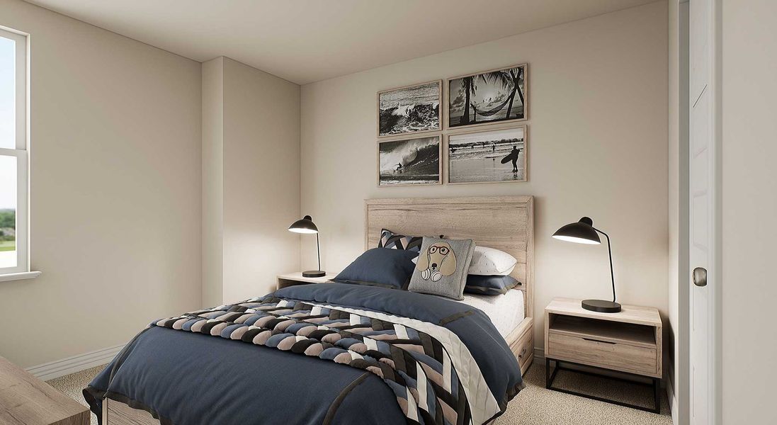 Furnished interior view inside a new home in Mason Woods, Cypress (Image 9).