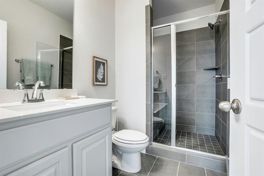 Furnished interior view inside a new home in Stone Eagle, Azle (Image 20).