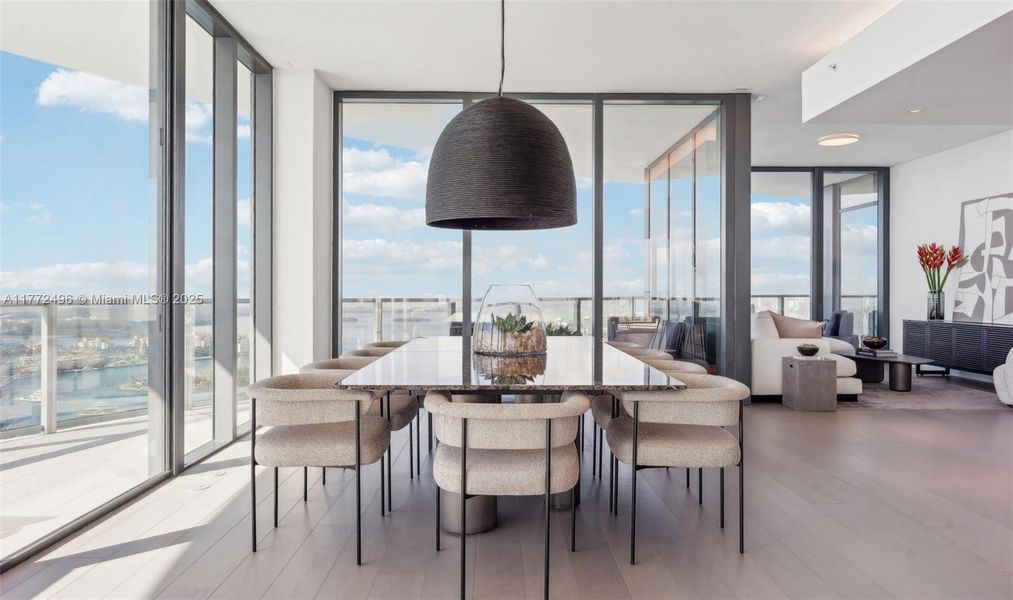 Furnished interior view inside a new home in , Miami Beach (Image 34).