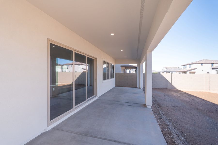 Exterior details and patio area of a home in Waterston Central, Gilbert (Image 2). Exterior details and patio area of a home in Waterston Central, Gilbert (Image 2).