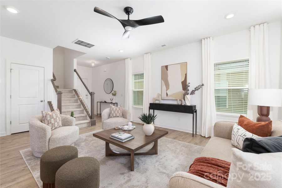 Furnished interior view inside a new home in , Charlotte (Image 17).