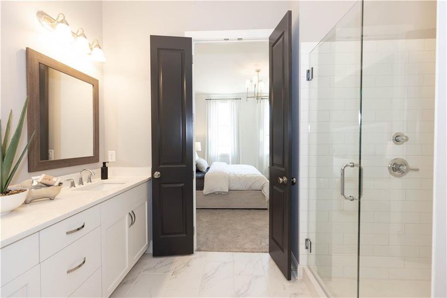 Furnished interior view inside a new home in Waterside Condos, Peachtree Corners (Image 22).