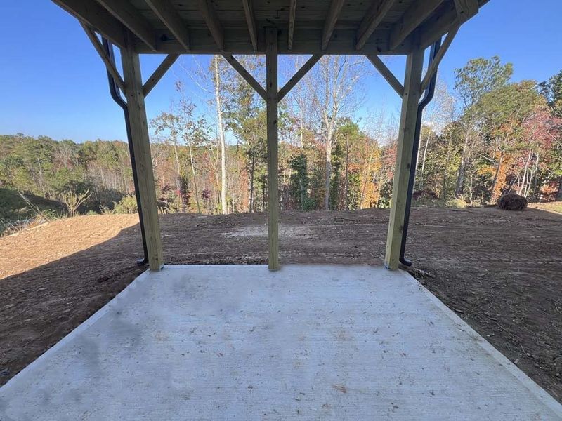 Rear Patio Construction Progress