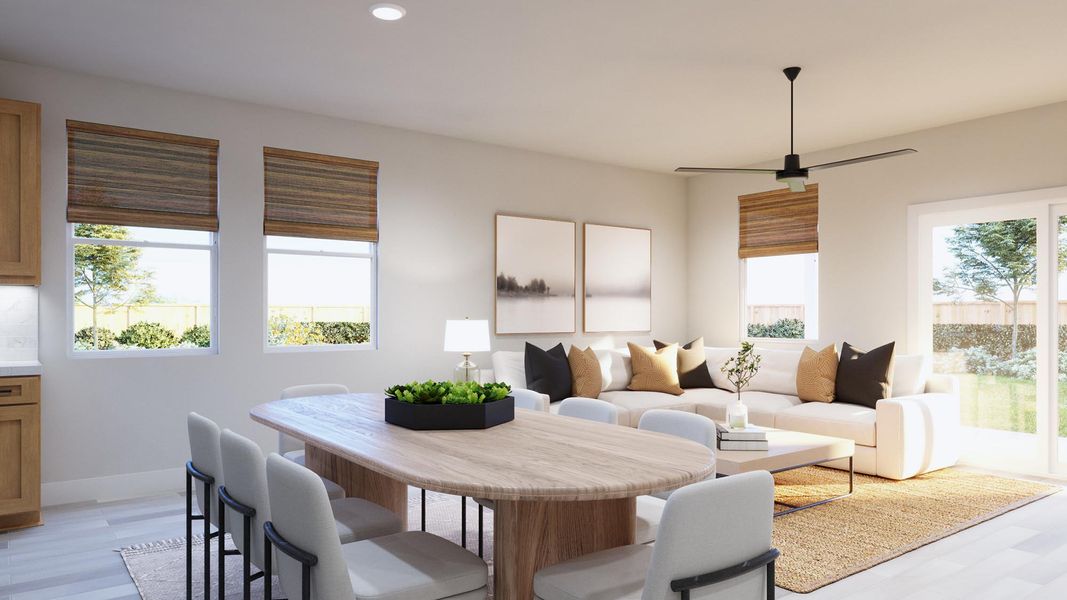 Representative furnished interior of a home built from the Nicholas by Risewell Homes in Sage Collection – Freedom at Anthem, Kyle (Image 15).