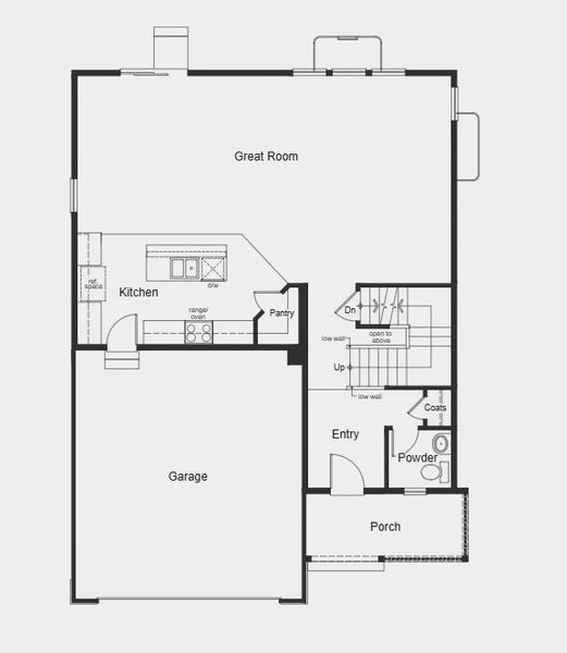 2D floor plan layout for the Plan 2193 by KB Home in Murphy Creek Reserve, Aurora, CO (Image 12).