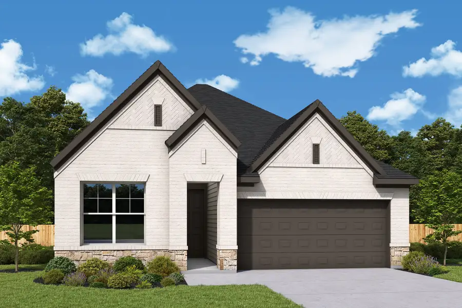 Front exterior of a home in the Briggs Ranch – Select Classic Series community, located in San Antonio, TX (Image 1).