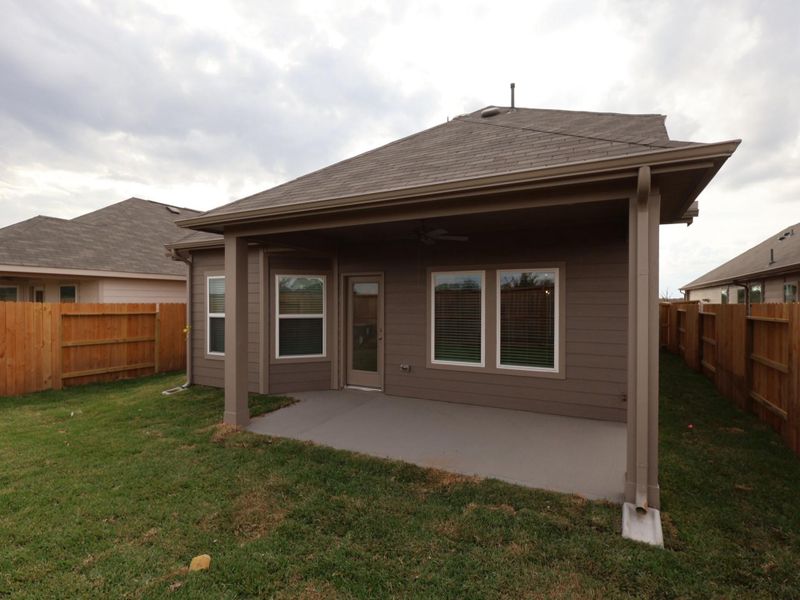 Exterior details and patio area of a home in Summerview, Fulshear (Image 4). Exterior details and patio area of a home in Summerview, Fulshear (Image 4).