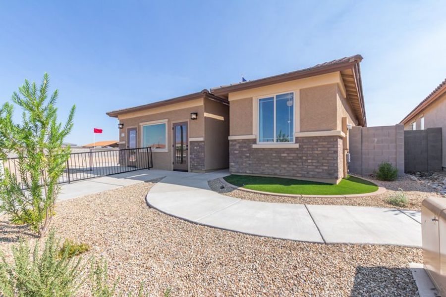 Representative exterior details of a home built from the Newport by Courtland Communities in Maple at North Copper Canyon, Surprise (Image 2).