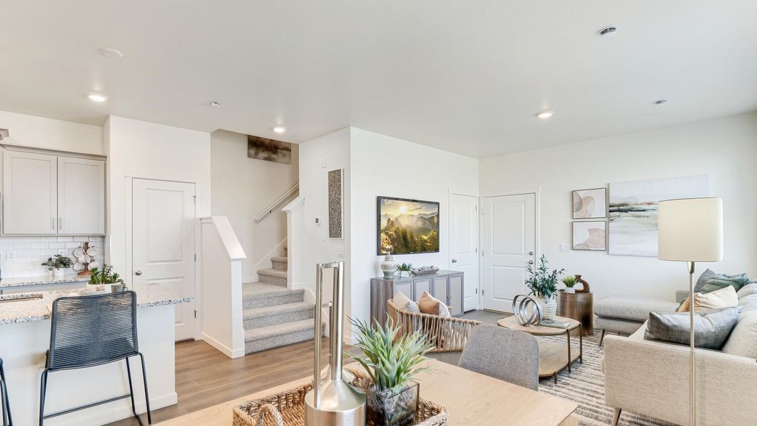 Representative furnished interior of a home built from the Muirfield by D.R. Horton in Revere at Johnstown, Johnstown (Image 16).