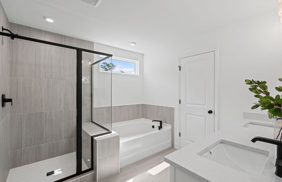 Furnished interior view inside a new home in Reunion, Flowery Branch (Image 12).