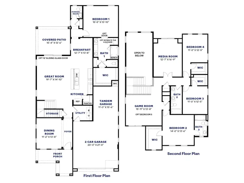 2D floor plan layout of this home in Aloravita, Peoria, AZ (Image 4).