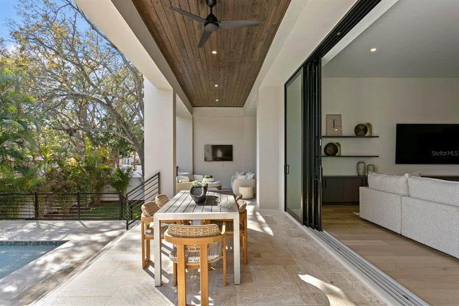 Exterior details and patio area of a home in , Tampa (Image 32). Exterior details and patio area of a home in , Tampa (Image 32).
