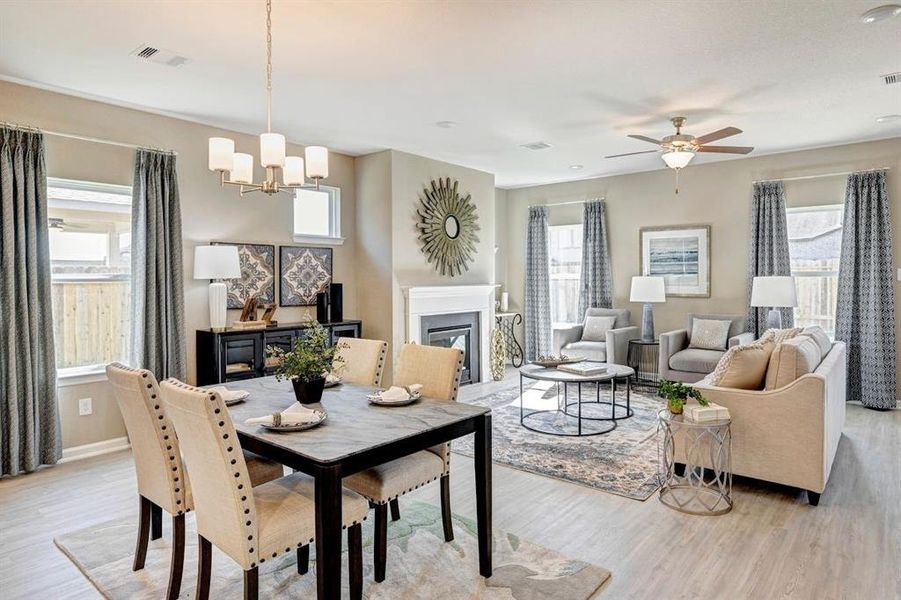 Furnished interior view inside a new home in , Crowley (Image 6).