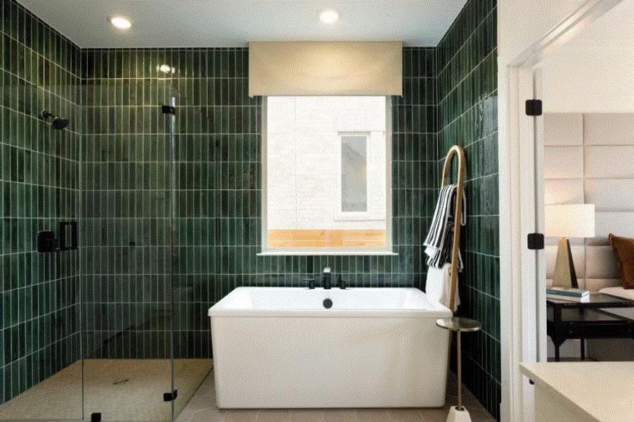 Photo of Pulte model home with same floor plan, not of actual home listed.