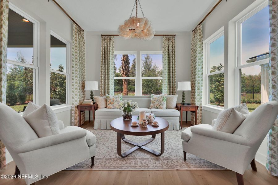 Furnished interior view inside a new home in Mariposa at EverRange 40' Series, Jacksonville (Image 37).