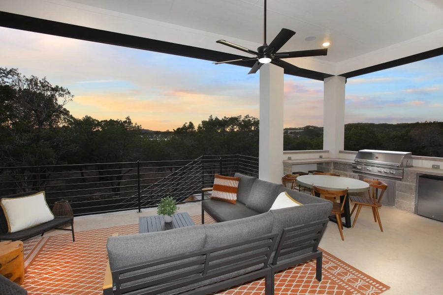 The Audrey Outdoor Living Area