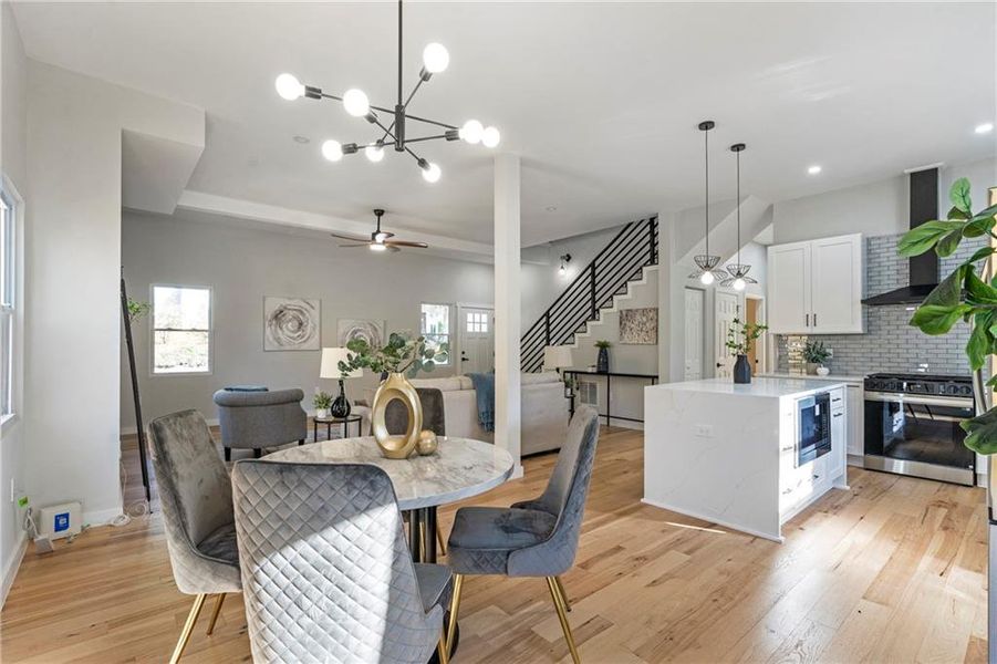 Furnished interior view inside a new home in , Atlanta (Image 12).